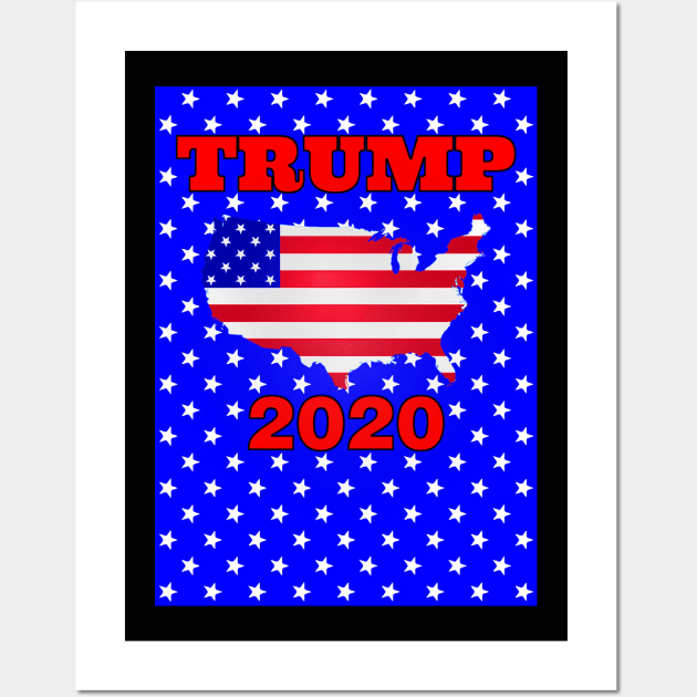 Trump 2020 Wall Art by The Black Panther